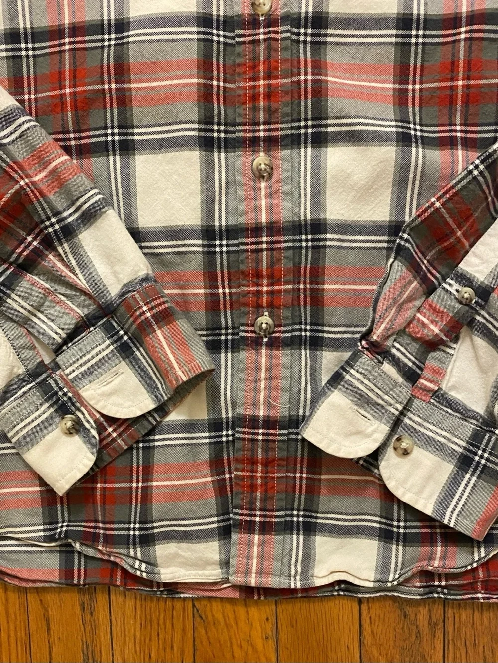 J. Crew Vintage Plaid Oxford Long Sleeve Button Down Excellent L Retail $110